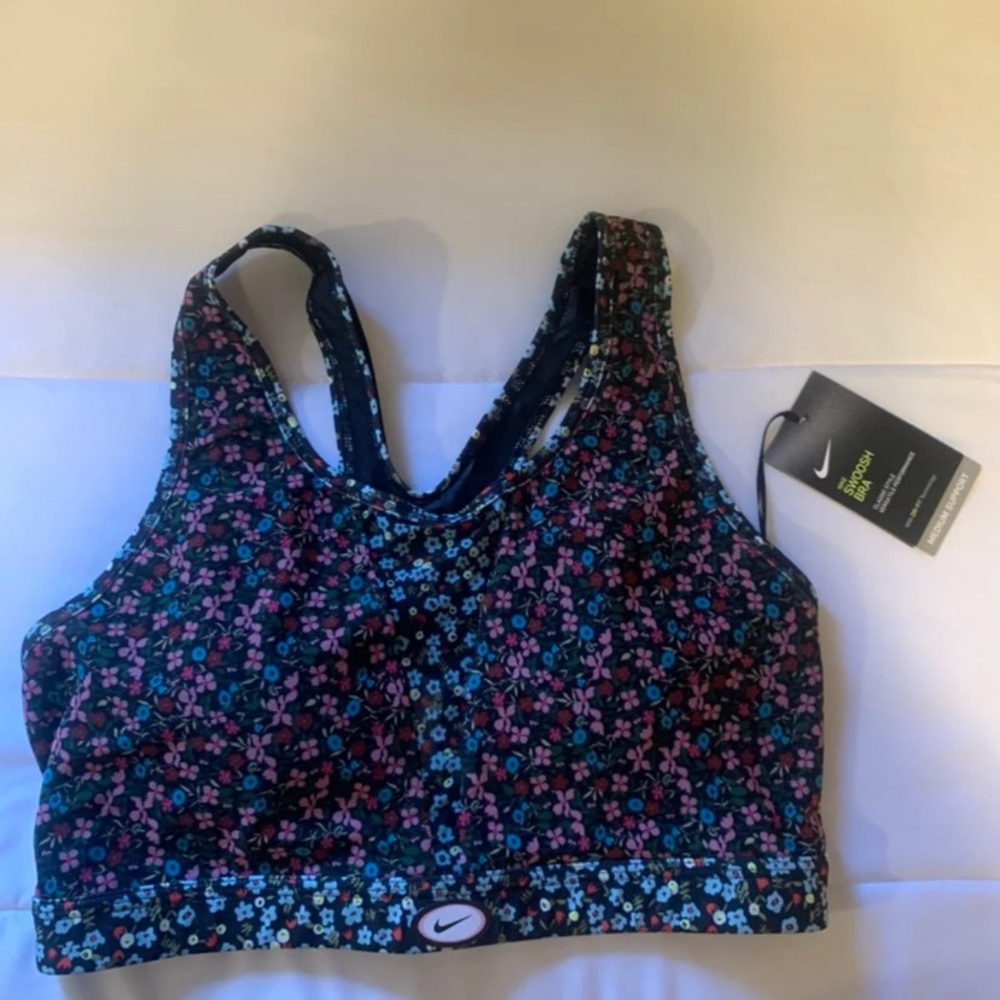 Nike swoosh sports bra